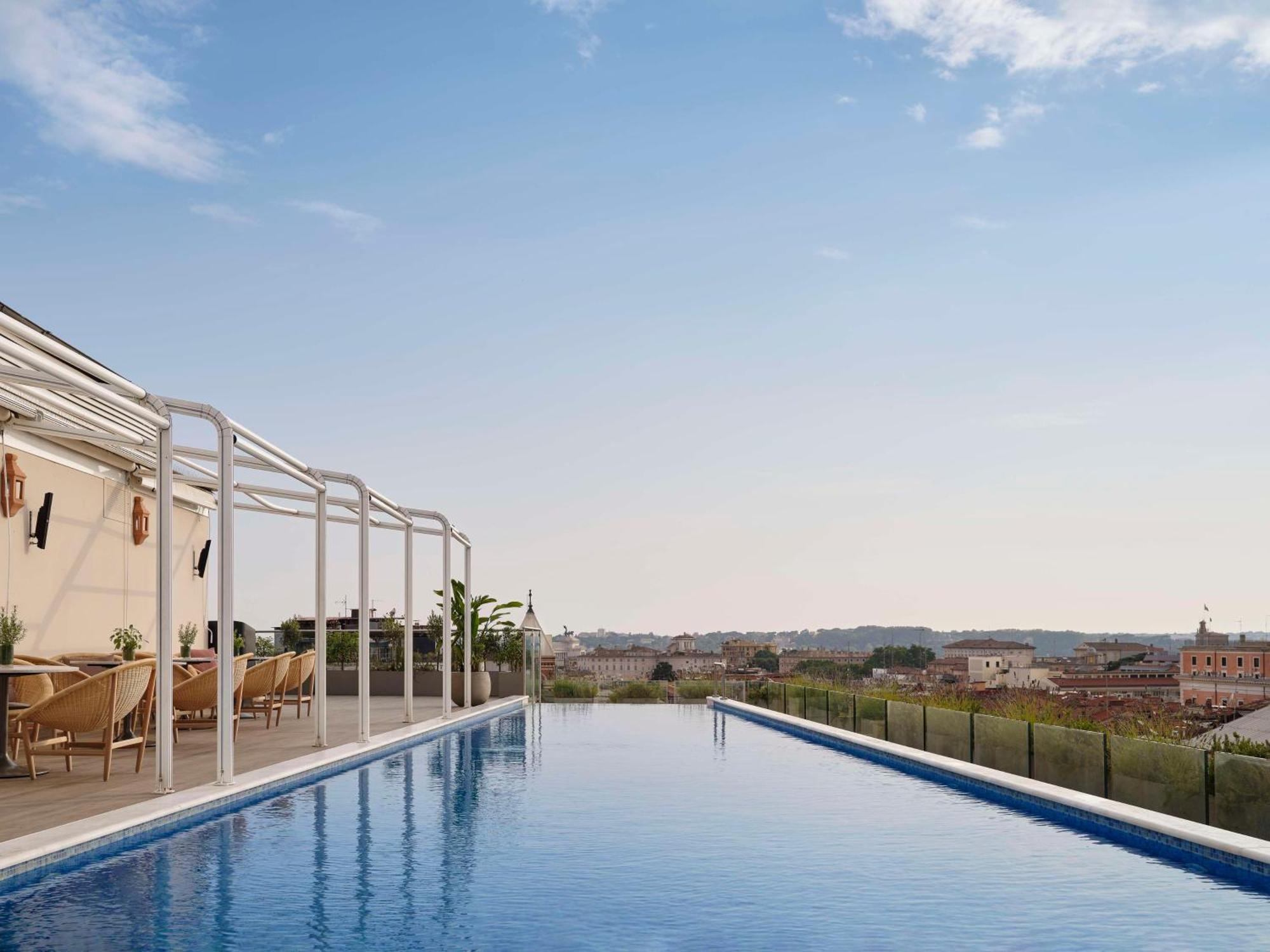 Anantara Palazzo Naiadi Rome Hotel - A Leading Hotel Of The World Εξωτερικό φωτογραφία Rooftop pool